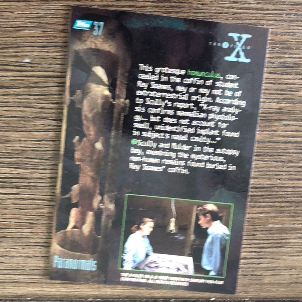 ’95 The X-Flies trading card: Paranormals #37 - Picture 2 of 2